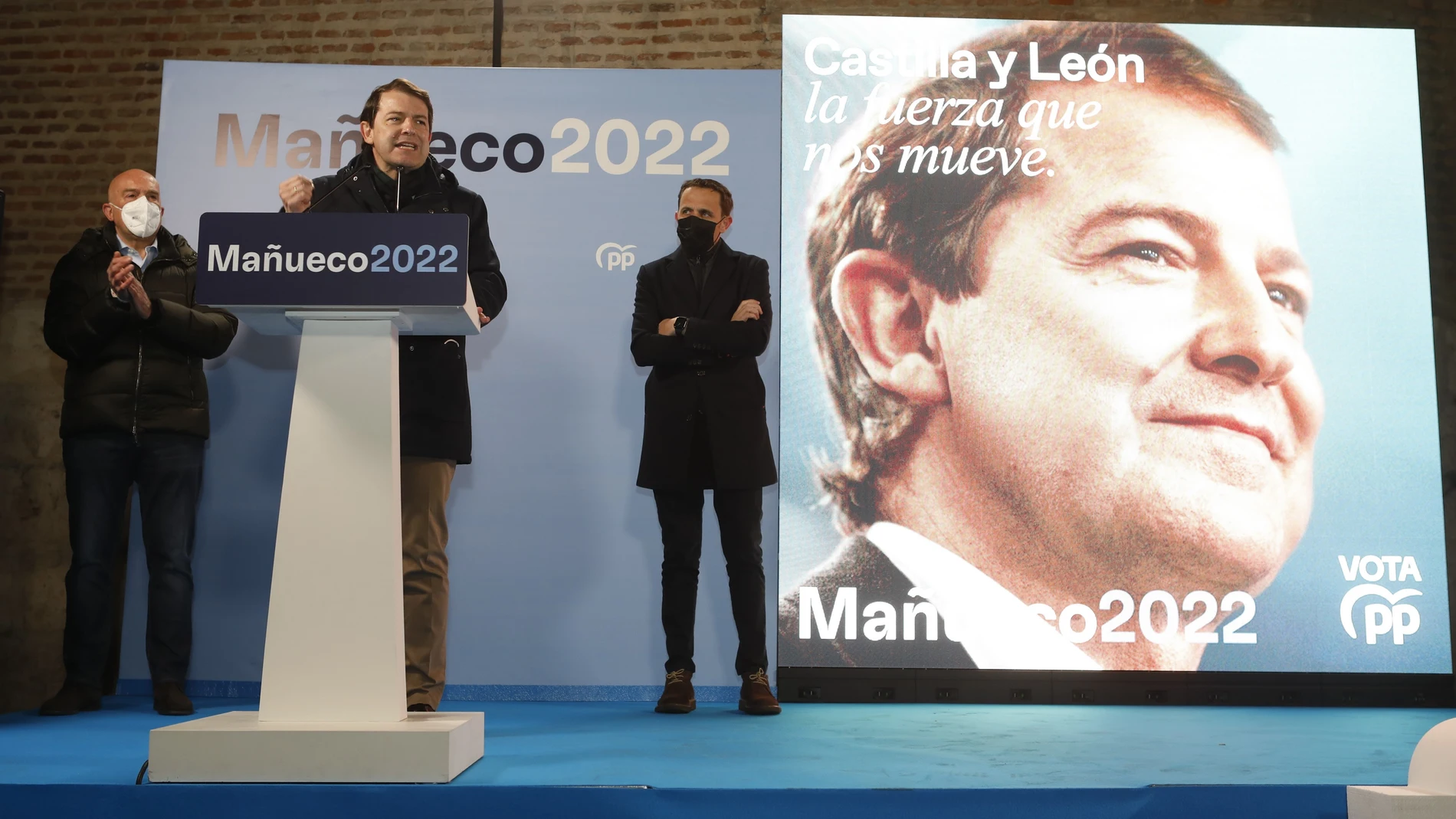 El candidato del PP a la Presidencia de la Junta de Castilla y León, Alfonso Fernández Mañueco