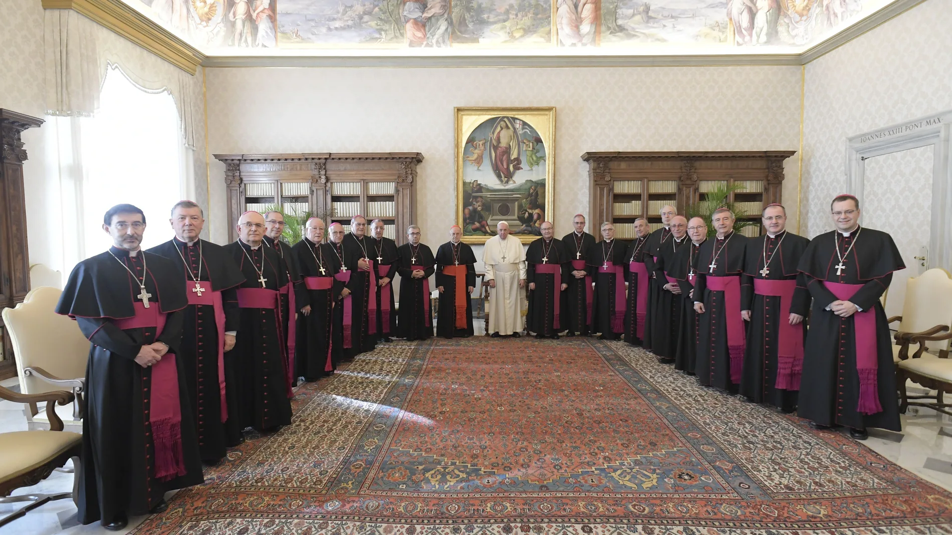 Reunión del Papa Francisco con el cardenal arzobispo de Vallaoolid, Ricardo Blázquez, y el obispo auxiliar de la Diócesis vallisoletana, Luis Argüello