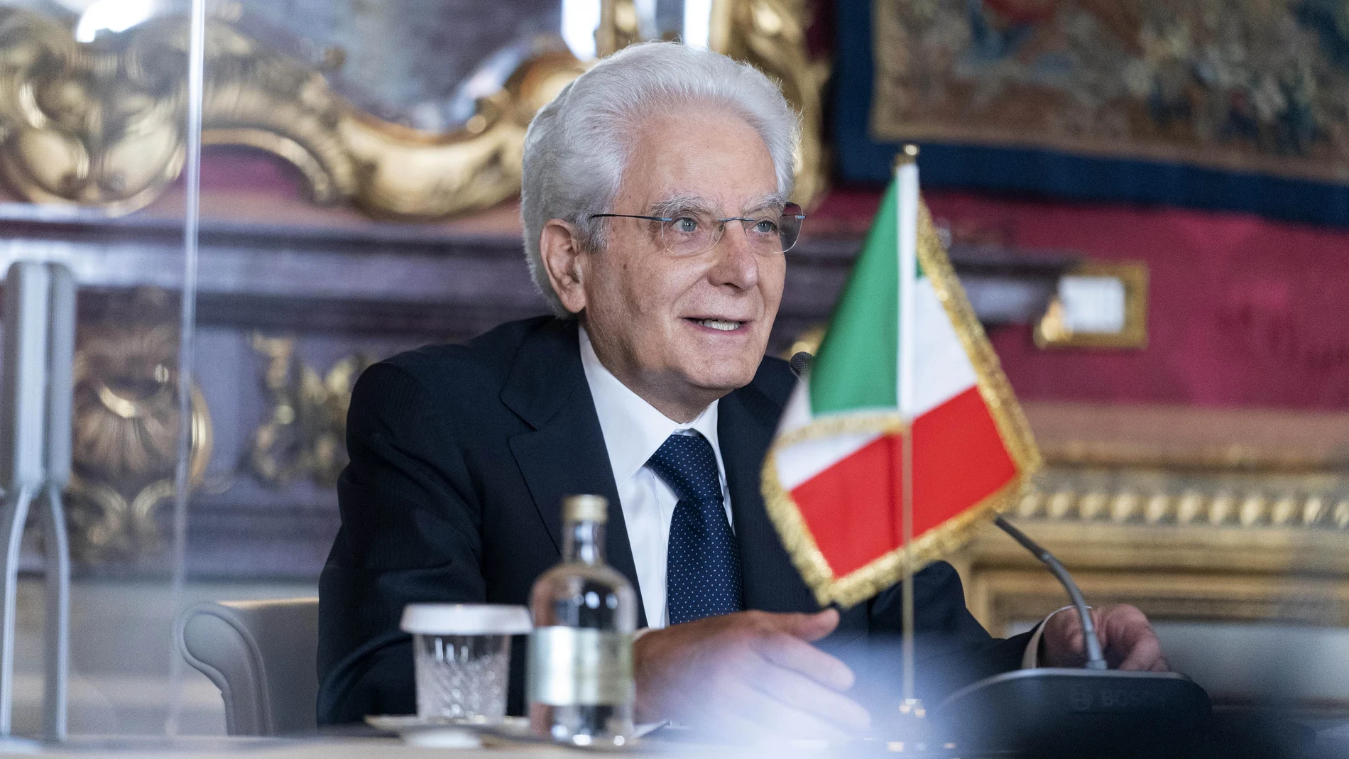 El presidente de Italia Sergio Mattarella