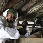 Un soldado ro ruso en la región de Donetsk