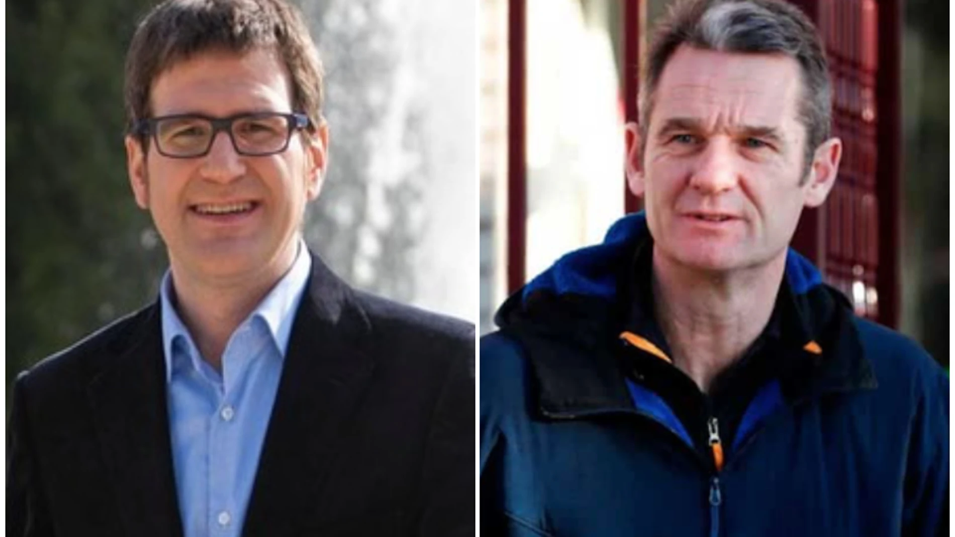 Gorka Urtaran e Iñaki Urdangarin en un montaje