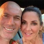 Zinedine Zidane y su mujer, Véronique.