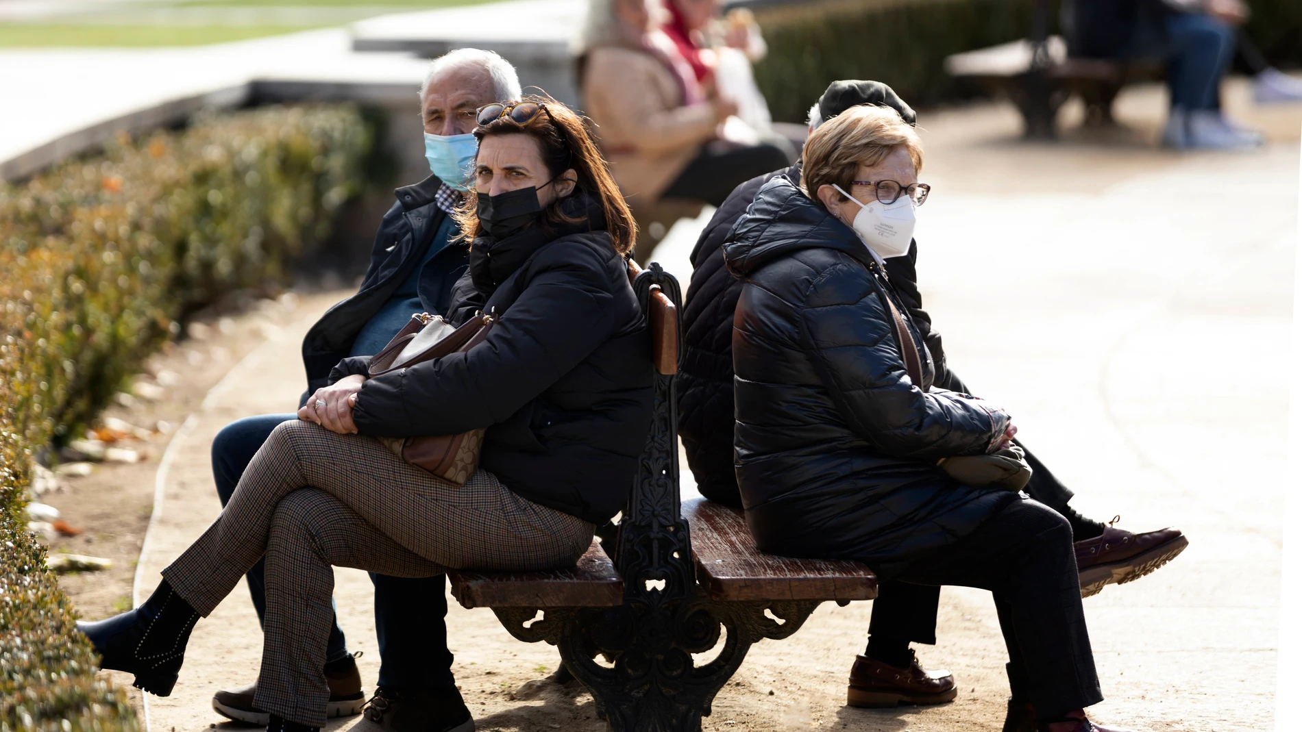 Turistas y mascarillas Madrid