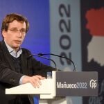 José Luis Martínez-Almeida, durante el acto electoral de la campaña castellanoleonesa para los comicios del 13 de febrero