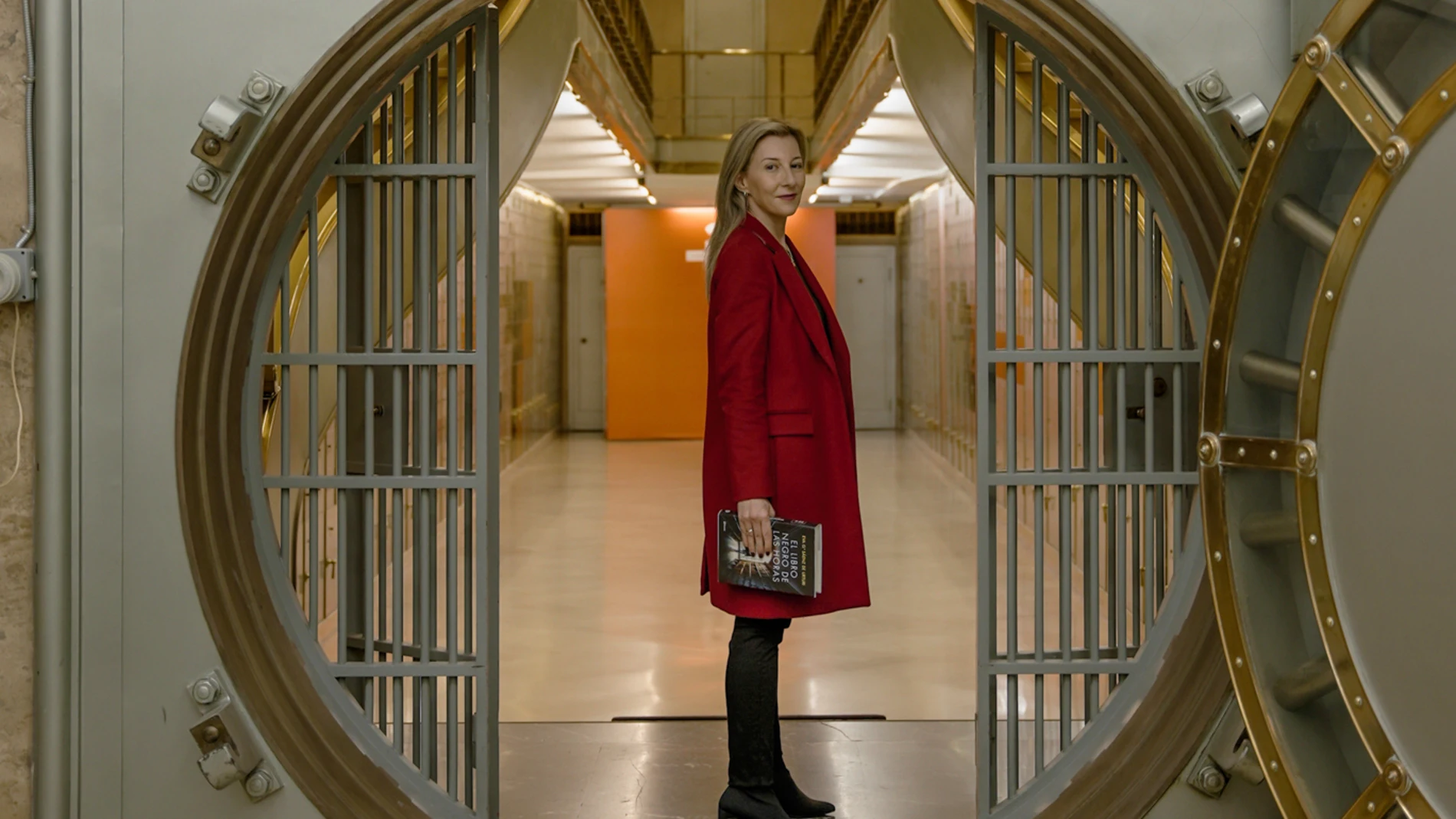 Eva García Sáenz de Urturi en la Caja de las Letras del Instituto Cervantes