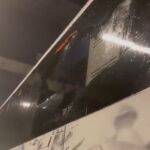 Así quedó la luna del autobús del Real Madrid, en imágenes captadas por "El Chiringuito"