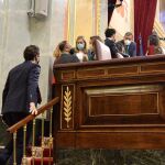 Diputados del PP se dirigen a Batet para informar del error