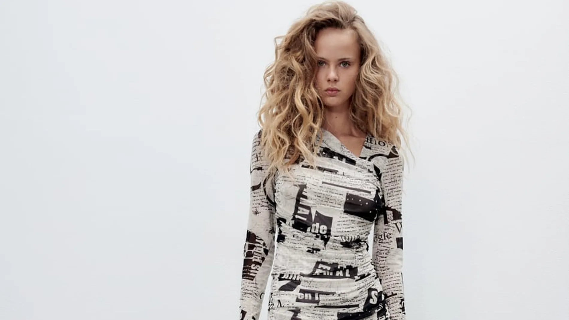 El vestido periódico de Zara.