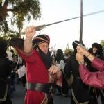 Imagen de la recreación de la batalla de la fiesta del Escudo «La Invasión» de Cieza
