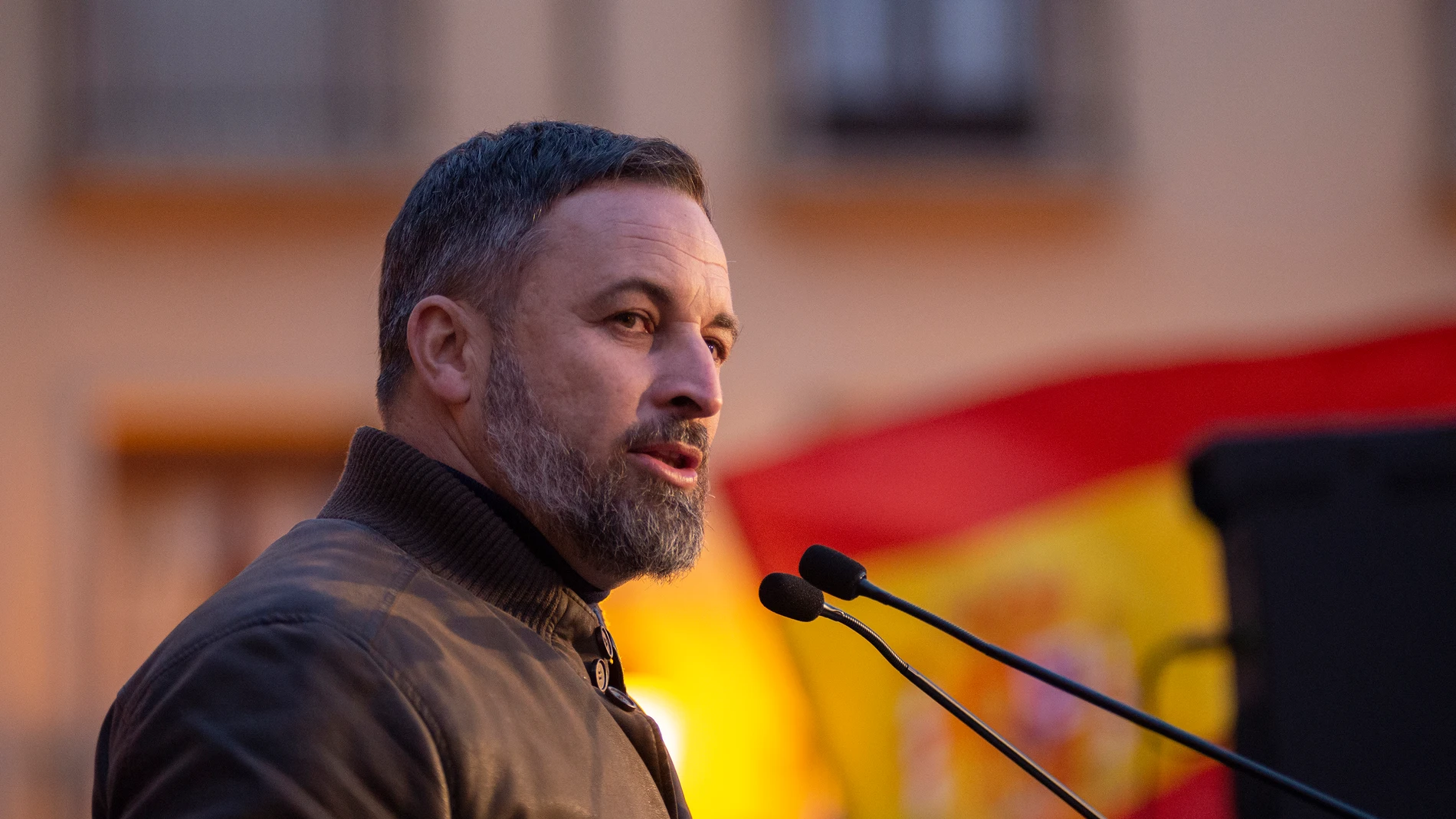 El líder de Vox, Santiago Abascal