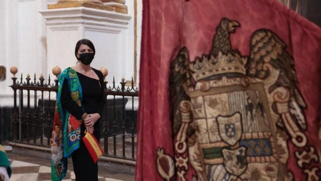 Macarena Olona, de Vox, en el Día de la Toma de Granada. Vox