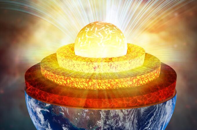 El núcleo de La Tierra en su estado superiónico