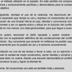 Reproducción del modelo 3 al que se acogieron los presos de ETA, rechazando los anteriores