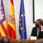 La fiscal general del Estado, Dolores Delgado, en un acto para conmemorar el 40 Aniversario del Estatuto Orgánico del Ministerio Fiscal.
