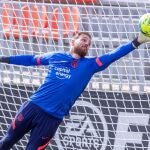 Jan Oblak, en el último entrenamiento con el Atlético