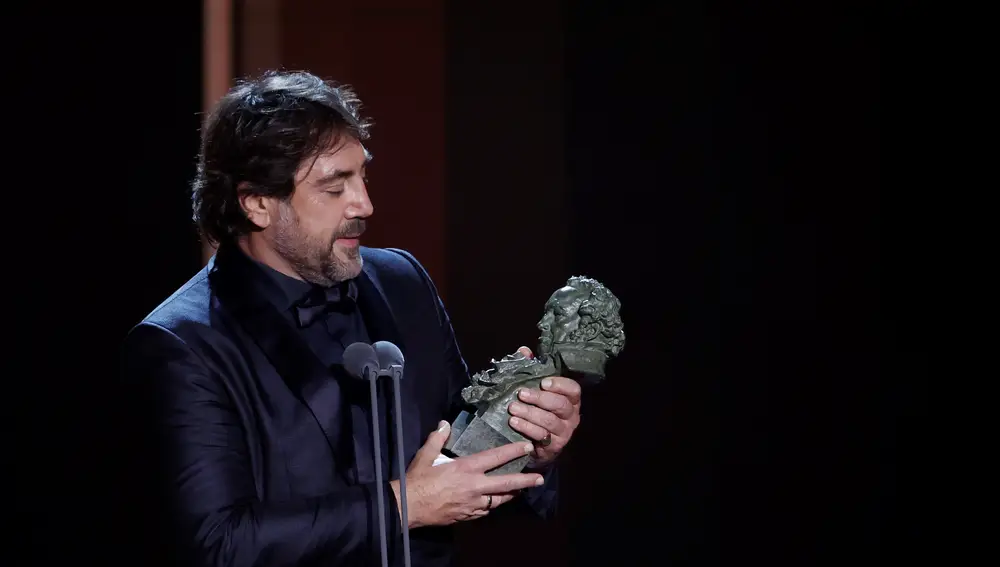 El actor Javier Bardem recibe el Goya a Mejor Actor Protagonista, por su trabajo en 'El buen patrón'