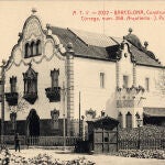 La desaparecida Casa Trinxet en una postal de época