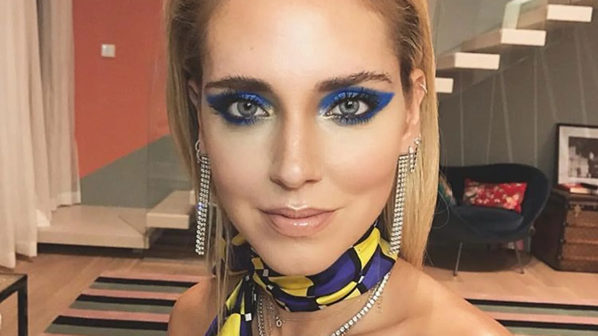 Chiara Ferragni y su maquillaje de película.