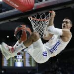 Alberto Abalde, en un partido reciente del Real Madrid