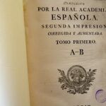 Primer tomo del Diccionario de autoridades