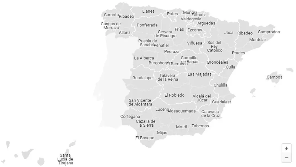 Pueblo favorito en cada provincia española