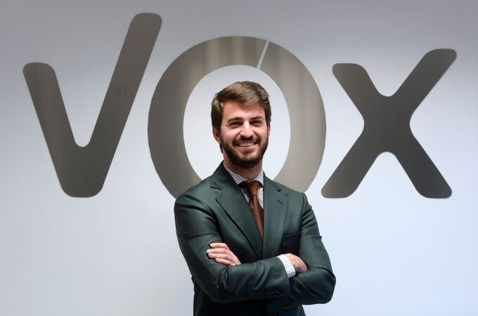 El candidato de Vox a la Presidencia de la Junta de Castilla y León, Juan García-Gallardo Fring