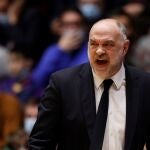 Pablo Laso, durante la final de Copa ante el Barça
