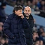 Pep Guardiola y Antonio Conte