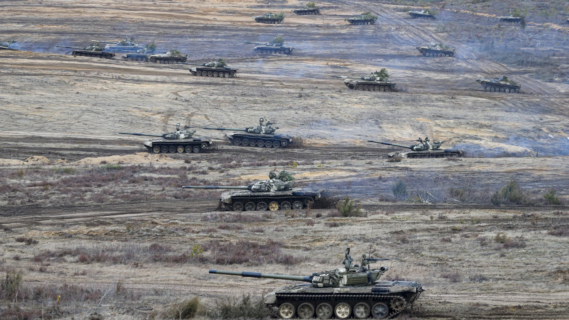 Carros de combate de los Ejércitos de Rusia y Bielorrusia
