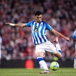 Mikel Merino con la Real Sociedad.