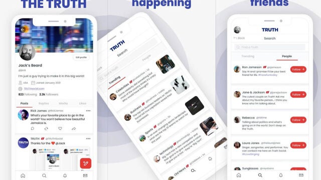 Truth Social, la red social de Trump Media & Technology Group (TMTG).