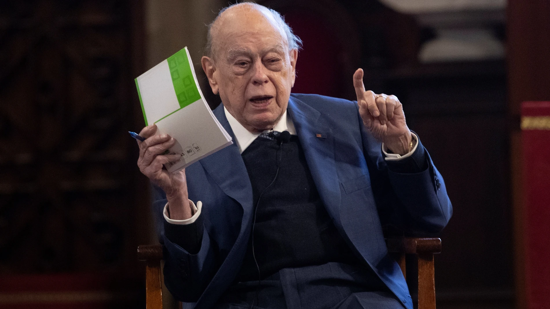El expresidente catalán Jordi Pujol en una charla reciente