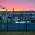 Vista de los tubos bálticos del Nord Stream