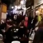 Altercados de los hinchas de Atlético y Manchester United