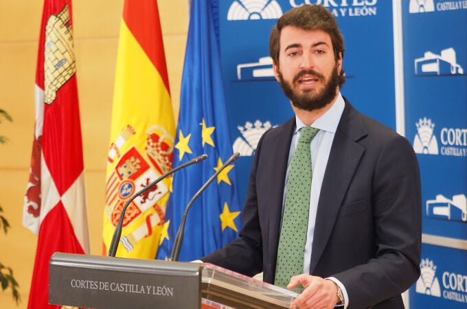 El candidato de Vox a la presidencia de las Cortes de Castilla y León, Juan García-Gallardo,