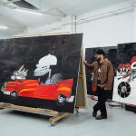 Abdul Vas se encerró en su estudio durante 6 meses para producir sus obras inspiradas en Brian Johnson
