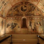 Pintura mural de la ermita de la Vera Cruz de Maderuelo. Anónimo. Siglo XII. Museo Nacional del Prado