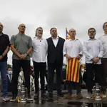 Siete de los nueve condenados a prisión por el "procés" que fueron indultados por el Gobierno, tras su salida de la cárcel en junio del pasado año