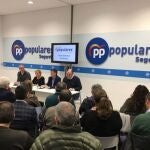 Paloma Sanz preside una Ejecutiva del PP de Segovia