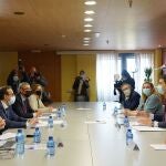 El consejero de la Presidencia en funciones, Ángel Ibáñez, y la consejera de Familia e Igualdad de Oportunidades en funciones, Isabel Blanco, presiden la Comisión Interconsejerías para coordinar las acciones de la Junta ante la crisis humanitaria de Ucrania