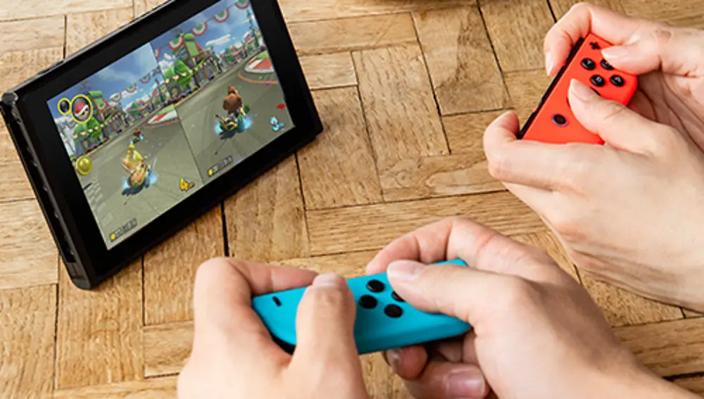 El controlador Joy-Con puede ser usado por dos jugadores a la vez.