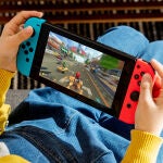 Nintendo Switch en modo portátil.