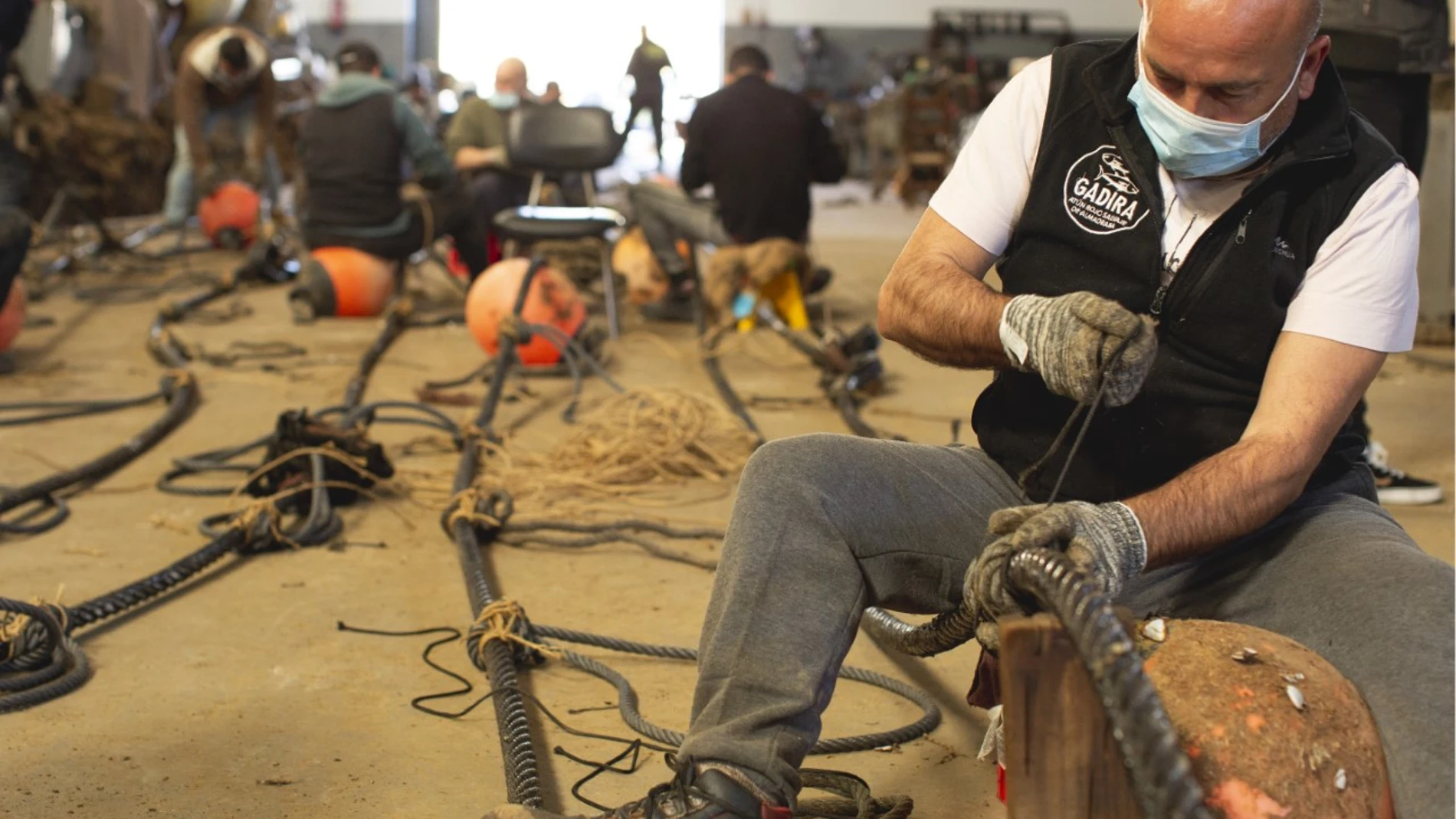 Los trabajos de preparación en las almadrabas gaditanas ya han comenzado