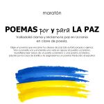 Cartel del maratón de poemas en Valladolid