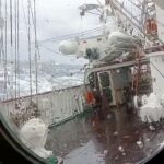 Así se vive una tormenta desde el Juan Sebastián de Elcano