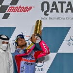 Enea Bastianini dedicó su primera victoria en MotoGP a la memoria de Fausto Gresini, fallecido por covid