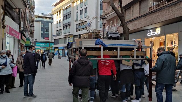 Ensayo de los costaleros de Alcorcón este sábado