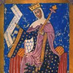 Miniatura medieval que representa a la reina Urraca