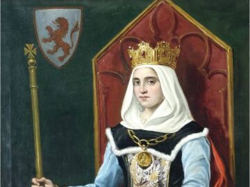 La reina Urraca. Obra de Jos&eacute; Mar&iacute;a Rodr&iacute;guez de Losada que se encuentra en el Ayuntamiento de Le&oacute;n