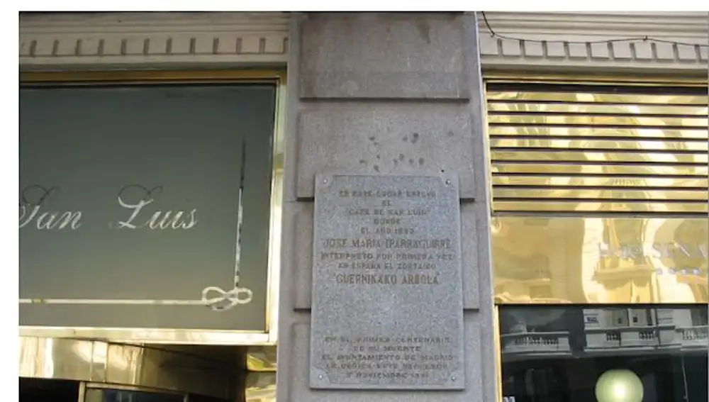 Recuerdo a Iparraguirre y al café de San Luis, en Montera
